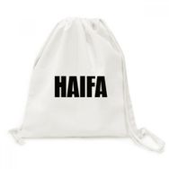 Dıythinker Haifa İsrail Şehir Adı Kanvas İpli Sırt Çantası