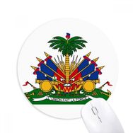 Dıythinker Haiti Kuzey Amerika Ulusal Amblem Baskılı Yuvarlak Kaymaz Kauçuk Mouse Pad
