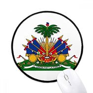 Dıythinker Haiti Kuzey Amerika Ulusal Amblem Yuvarlak Kaymaz Mouse Pad