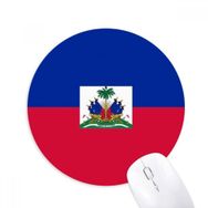 Dıythinker Haiti Ulusal Bayrak Kuzey Amerika Ülke Baskılı Yuvarlak Kaymaz Kauçuk Mouse Pad