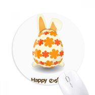 Dıythinker Happy Easter Din Festivali Tavşan Yumurta Baskılı Yuvarlak Kaymaz Kauçuk Mouse Pad