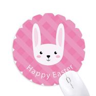 Dıythinker Happy Easter Festival Tavşan Desenli Baskılı Yuvarlak Kaymaz Kauçuk Mouse Pad