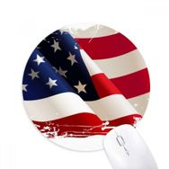 Dıythinker Hava Fırçalama Yıldızlar ve Çizgiler Amerika Bayrağı Baskılı Yuvarlak Kaymaz Kauçuk Mouse Pad