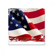 Dıythinker Hava Fırçalama Yıldızlar ve Çizgiler Amerika Bayrağı Ülke Seramik ları Dekorasyon 10x10 cm Seramik Karo