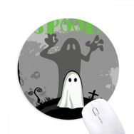 Dıythinker Hayalet Korku Cadılar Bayramı Corpse Baskılı Yuvarlak Kaymaz Kauçuk Mouse Pad