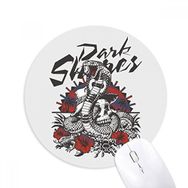 Dıythinker Hayvan Kobralar Yaratık Kombinasyon Desen Baskılı Yuvarlak Kaymaz Kauçuk Mouse Pad
