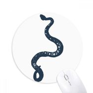 Dıythinker Hayvan Siyah Yılan Çizimi Desenli Baskılı Yuvarlak Kaymaz Kauçuk Mouse Pad