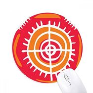 Dıythinker Hedef Meksika Totems Antik Uygarlık Baskılı Yuvarlak Kaymaz Kauçuk Mouse Pad