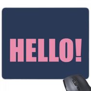Dıythinker Hello Quote Siyah Teşvir Pozitif Kaymaz Kauçuk Mouse Pad