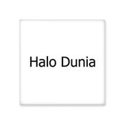Dıythinker Hello World Endonezya Seramik 10x10 cm Seramik Karo