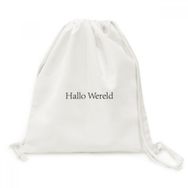 DIYThinker Hello World Hollandalı Tuval İpli Sırt Çantası