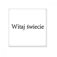 Dıythinker Hello World Polonyalı Seramik Bisque Fayans 10x10 cm Seramik Karo
