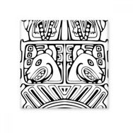 Dıythinker Hint Soyut Çizgi Çizim Totem Direk Yüzü Seramik Biske Fayans 20x20 cm Seramik Karo
