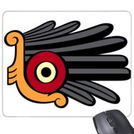 Dıythinker Hint soyut sanat çizim tüy Headdress dikdörtgen kaymaz kauçuk Mouse Pad