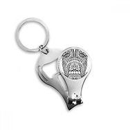 Dıythinker Hint Soyut Totem Çizgisi Totem Kutup Yüzü Metal Anahtarlık