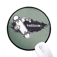 Dıythinker HipHop Özgürlük Kaykay Canavar Desen Yuvarlak Kaymaz Mouse Pad