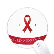 Dıythinker HIV 1 Aralık Kırmızı Kurdele AIDS Gün Baskılı Yuvarlak Kaymaz Kauçuk Mouse Pad