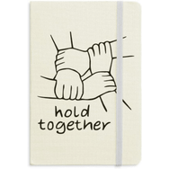 Dıythinker Hold Together Kişiselleştirilmiş Hareket Defteri Kumaş Sert Kapak A5 Defter