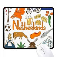 Dıythinker Hollanda Landscap Hayvanlar Ulusal Bayrak Kaymaz Siyah Başlıklı Kenarlar