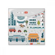 Dıythinker Hong Kong Değerli Ziyaretçi Şeyler Seramik 10x10 cm Seramik Karo