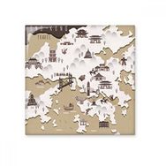 Dıythinker Hong Kong Konum Haritası Çin Seramik 10x10 cm Seramik Karo