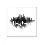 Dıythinker Hongkong Çin Mürekkep Şehir Seramik Bisk Fayans Dekorasyon 20x20 cm Seramik Karo