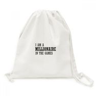DIYThinker I Am A Millionaire In The Games Tuval İpli Sırt Çantası