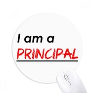 Dıythinker I Am A Principle Baskılı Yuvarlak Kaymaz Kauçuk Mouse Pad