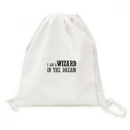 DIYThinker I Am A Wizard In The Dream'de Tuval İpli Sırt Çantası