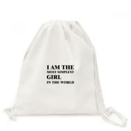 DIYThinker I Am The Simplest Girl Tuval İpli Sırt Çantası