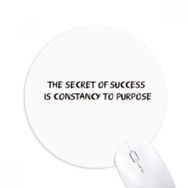 Dıythinker ı Constancy To Purpose Baskılı Yuvarlak Kaymaz Kauçuk Mouse Pad