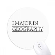 Dıythinker ı I Major In Geography Baskılı Yuvarlak Kaymaz Kauçuk Mouse Pad