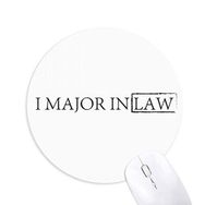 Dıythinker ı I Major In Law Baskılı Yuvarlak Kaymaz Kauçuk Mouse Pad