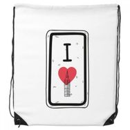 Dıythinker I Love London Kelimeler Desen Büzme İpli Sırt Çantası