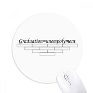 Dıythinker ı Mezuniyet ve Unempolyment Baskılı Yuvarlak Kaymaz Kauçuk Mouse Pad