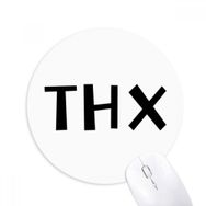 Dıythinker ı Teşekkürler Baskılı Yuvarlak Kaymaz Kauçuk Mouse Pad