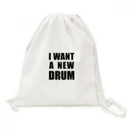 DIYThinker I Want A New Drum Tuval İpli Sırt Çantası