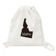 DIYThinker Idaho Amerika Birleşik Devletleri Harita Tuval İpli Sırt Çantası
