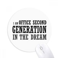 Dıythinker İkinci Nesil Baskılı Yuvarlak Kaymaz Kauçuk Mouse Pad