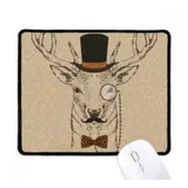 Dıythinker İngiliz Tarzı Nazik Duman Köpek ve Sigara Kaymaz Mouse Pad