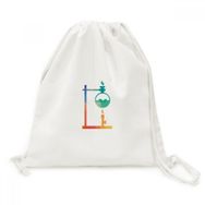 DIYThinker Isıtmalı Yuvarlak Tabanlı Flask Kimya Tuval İpli Sırt Çantası