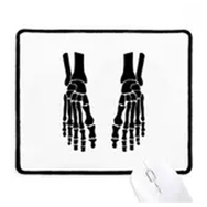 Dıythinker İskelet Kemik İnsan Ayak Siyah Desen Kaymaz Mouse Pad