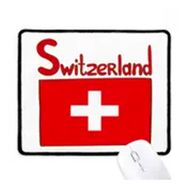 Dıythinker İsviçre Ulusal Bayrağı Kırmızı Desen Kaymaz Mouse Pad