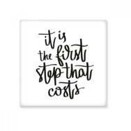 Dıythinker it is the First Step That Costs Alıntı Seramik Bisque Fayans 10x10 cm Seramik Karo