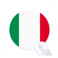 Dıythinker İtalya Ulusal Bayrağı Avrupa Ülke Yuvarlak Kaymaz Kauçuk Mouse Pad