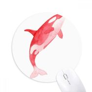 Dıythinker IUCN Tehlikeli Hayvanlar Kırmızı Katil Balina Baskılı Yuvarlak Kaymaz Kauçuk Mouse Pad