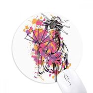 Dıythinker Japon Kültür Noktası Renk Geyşa Baskılı Yuvarlak Kaymaz Kauçuk Mouse Pad
