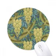 Dıythinker Japon Ukiyoe Desenli Yapraklar Çiçekler Kuşlar Baskılı Yuvarlak Kaymaz Kauçuk Mouse Pad