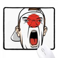 Dıythinker Japonya Bayrağı Yüz Makyajı Çığlık Kap Kaymaz Mouse Pad