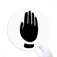 Dıythinker Jest Desenli Siyah Siluet Baskılı Yuvarlak Kaymaz Kauçuk Mouse Pad